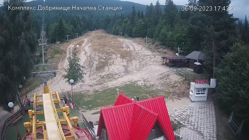 Добринище лифт Банско уеб камери, на живо, ски писти трафик, xижа Безбог, хижа 'Гоце Делчев', времето в Пирин планина