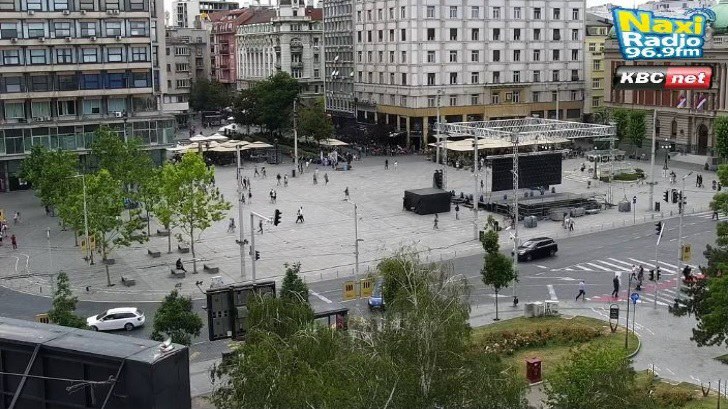 Белград времето на живо от уеб камери от столицата на Сърбия, център улици трафик, времето на живо, live online camera