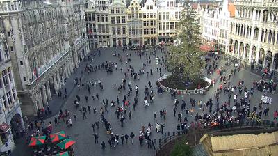 Уеб камера от Брюксел времето на живо столица на Белгия, център площад 'Grand Place', live camera Brussels