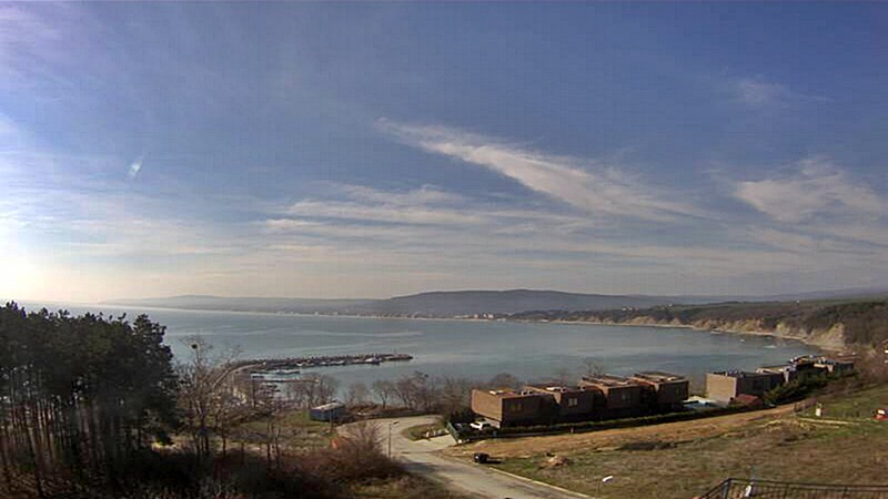 Бяла уеб камера, времето на живо пристанище, хотели, залив Черно море, област Варна, kamerite, live camera