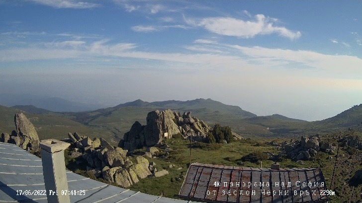 Витоша уеб камери времето на живо вр. 'Черни връх' най-висок връх Витоша планина България, live camera