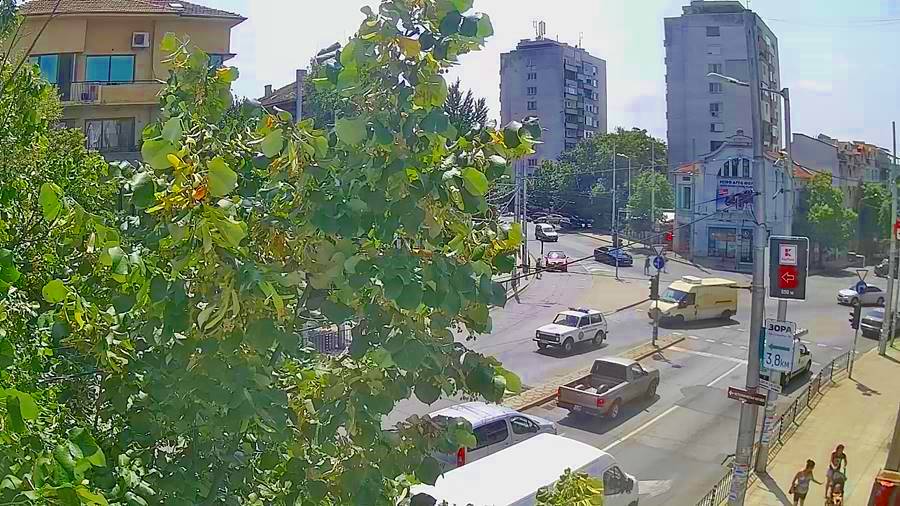 Хасково времето уеб камера, на живо, бул. Раковски кръстовище бул. Съединение, трафик, live webcam