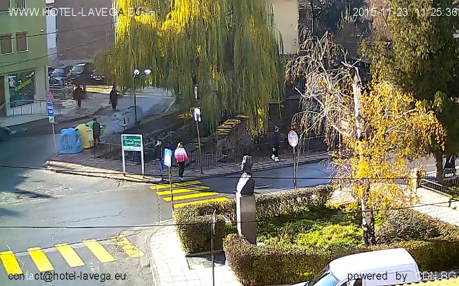 Кюстендил времето уеб камера Център трафик улици от хотел 'Лавега', жк 'Бузлуджа', квартал паркинг, Осогово планина, югозападна България