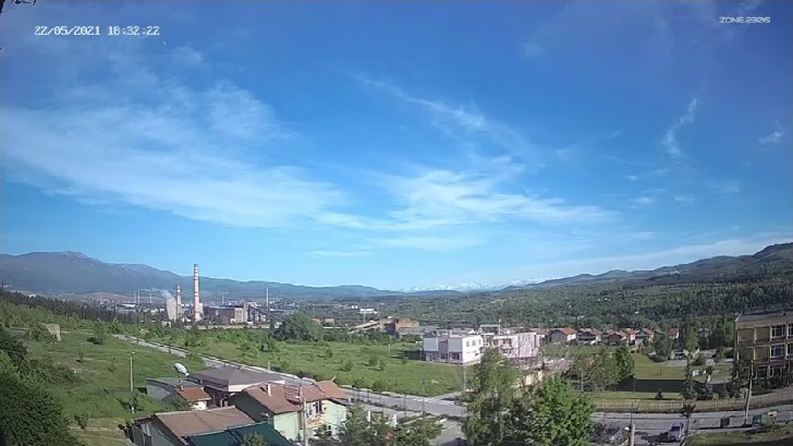 Перник времето на живо уеб камера, кв. 'Тева', ул. 'Юрий Гагарин', ТЕЦ 'Република', Витоша панорама на 25 км. от София live online camera