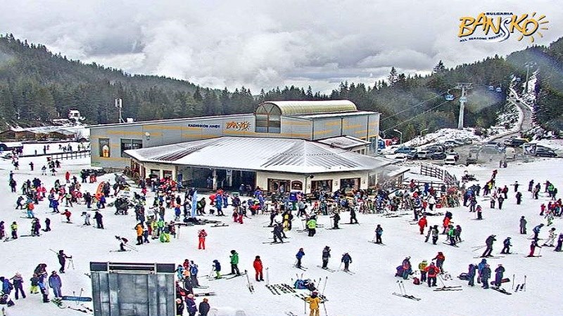 Банско времето уеб камери на живо ски писти Шилигарника, 'Бъндеришка Поляна', Платото, 'Чалин валог' в Пирин планина, live webcam