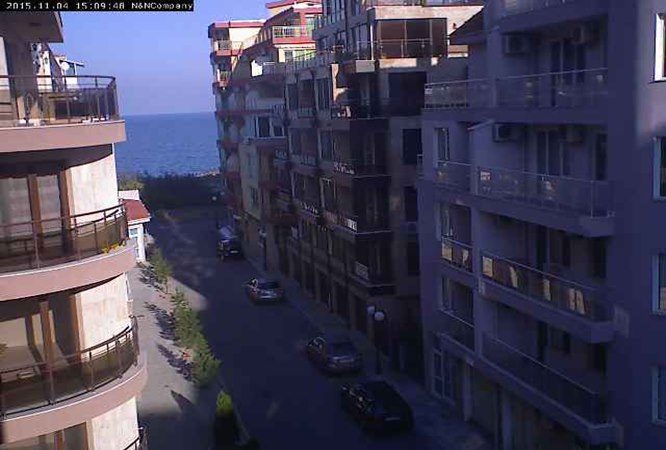 Поморие уеб камера времето на живо център парк комплекс 'Натали', курортен град на Черно море