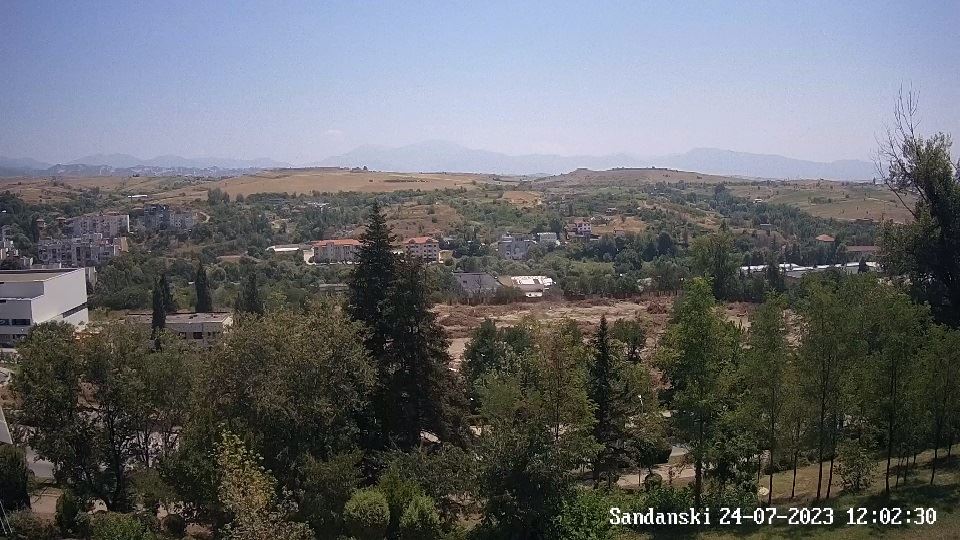 Сандански времето уеб камера на живо квартал улица трафик, Пирин планина, live online camera
