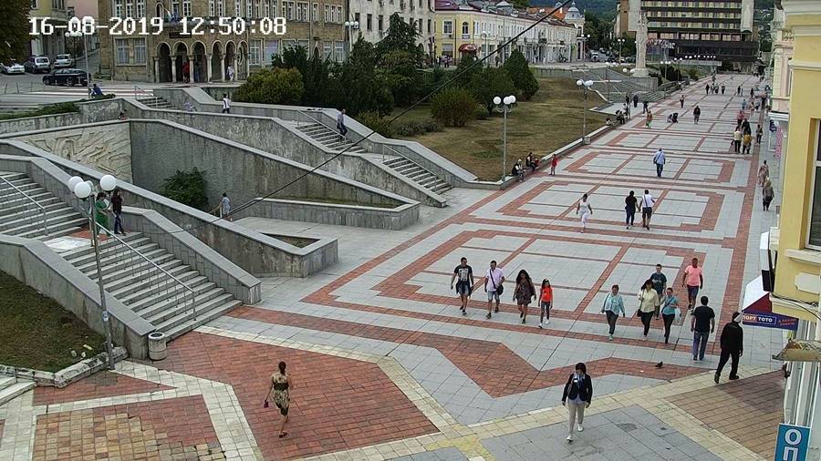 Шумен уеб камера на живо времето, център площад 'Освобождение', kamerite, live webcam