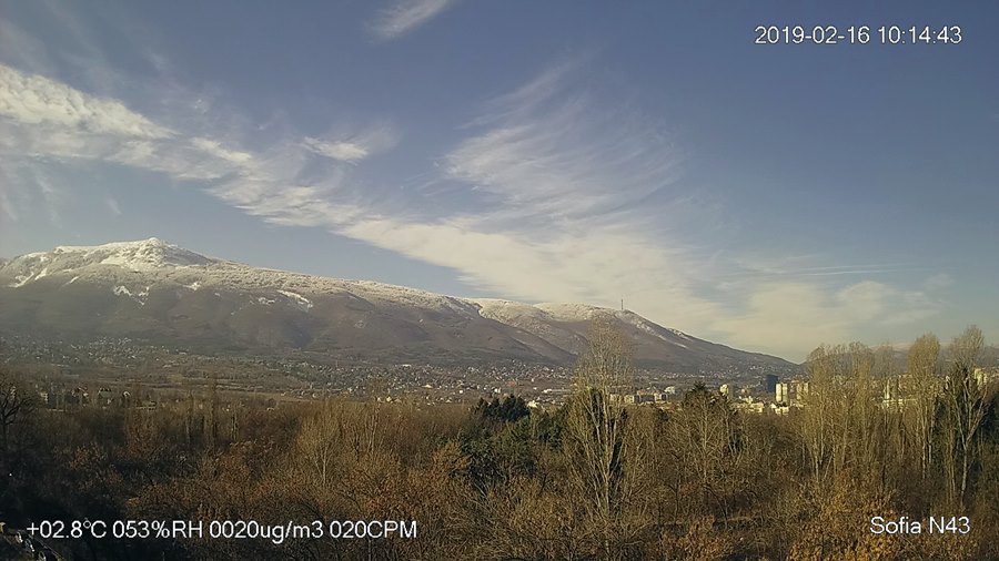 София уеб камера кв. Лозенец времето на живо центъра, квартали, улици трафик панорама на Витоша, live online webcam