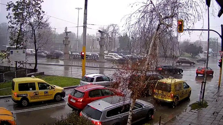 София времето уеб камера на живо площад Орлов мост, улици кръстовище пътен трафик бул. 'Цар Освободител', бул. Евлоги и Христо Георгиеви, стадион 'Васил Левски', Витоша планина