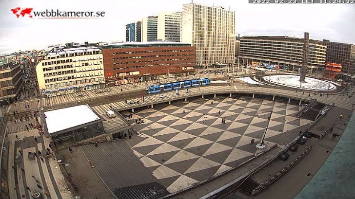 Стокхолм уеб камери времето на живо, столица на Швеция, център площад улици, kamera, live webcam