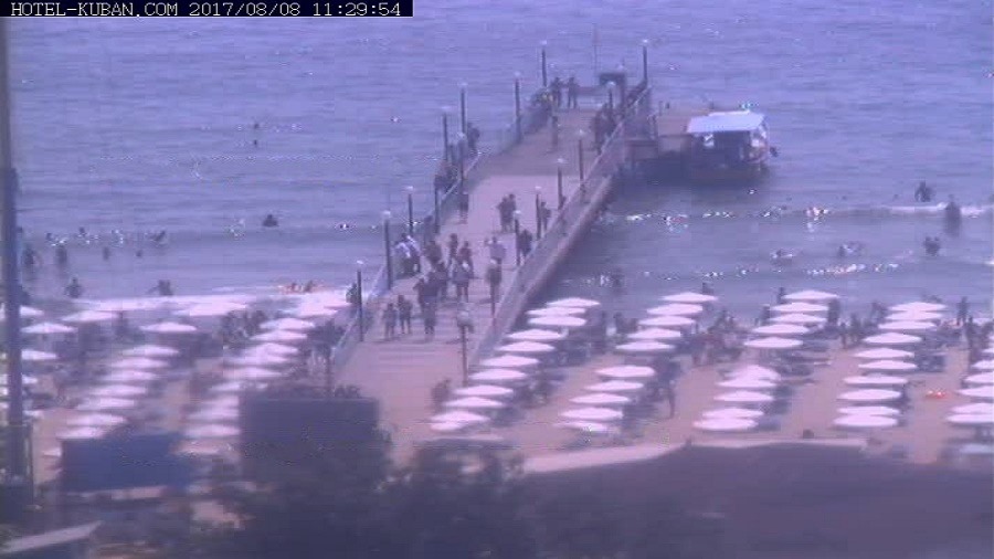 Слънчев бряг времето, на живо уеб камера хотел Кубан център комплекс мостик плаж Черно море