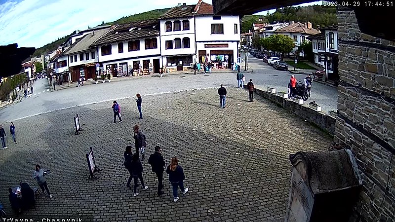 Трявна времето, уеб камера, на живо, център, площад Читалище, Часовникова кула, Съдебна Палата, Парк
