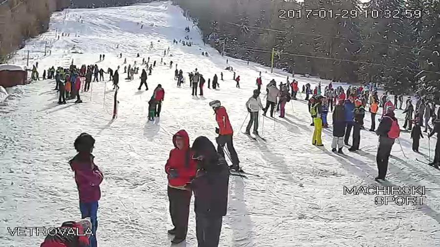 Витоша планина уеб камери времето на живо от ски писти 'Офелии', ски център 'Ветровала', live webcam, kamerite