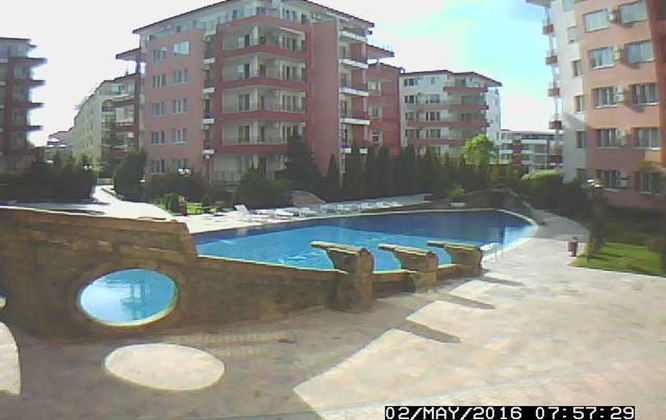 Свети Влас уеб камера времето на живо комплекс 'Privilege Fort Beach' хотели, басейн плаж, на 10 км. от град Несебър