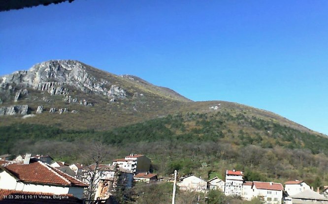 Враца времето уеб камера на живо трафик улица жк 'Подбалканска' и Стара планина, kamerite