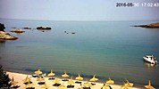 Къмпинг 'Арапя' времето уеб камера на живо нос, плаж, залив и къмпинг на Черно море, с 3 залива за сърф, между курортите Лозенец и Царево, kamerite