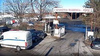 Русе уеб камера времето на живо брикетна фабрика вход, трафик улици, паркинг, kamerite
