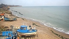 Крапец времето уеб камера на живо Черно море, рибарско пристанище плаж, до Шабла kamerite, live webcam